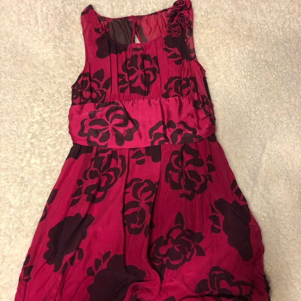 Beautiful hot pink floral dress
